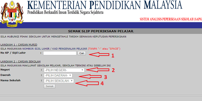 SAPS langkah 4