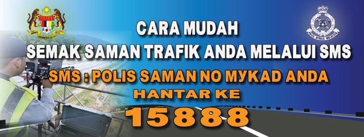 Semak saman trafik sms