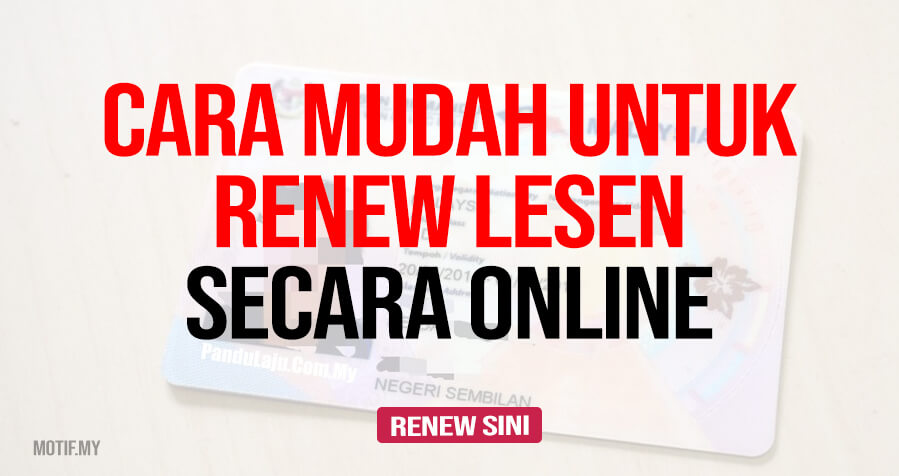 Lesen jpj 2021 renew online mySIKAP: Cara